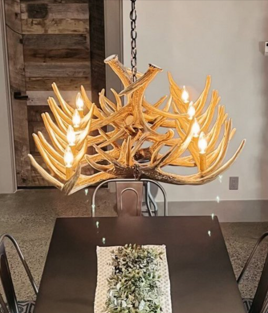 FAUX ANTLER CHANDELIER