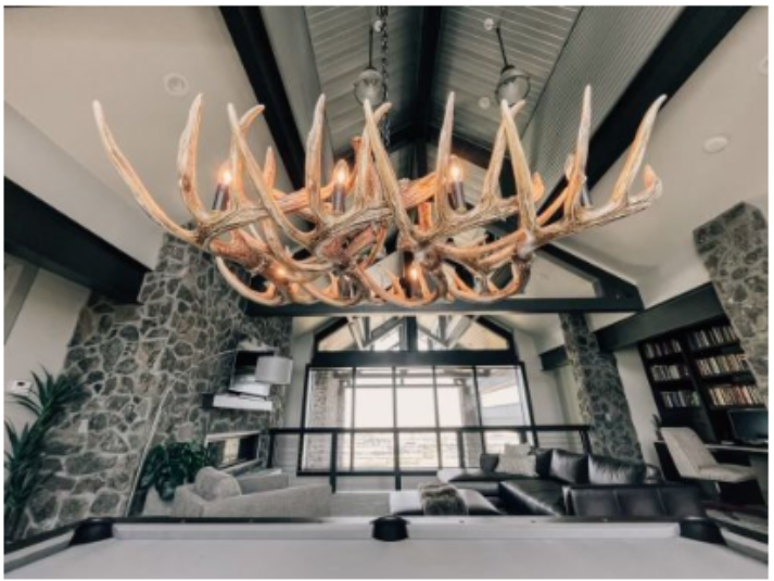 FAUX ANTLER CHANDELIER