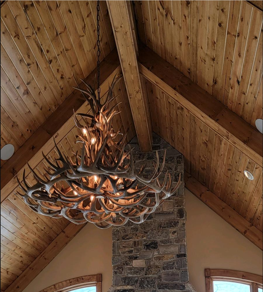 Gold Canyon Deer Antler Chandeliers TetonLighting