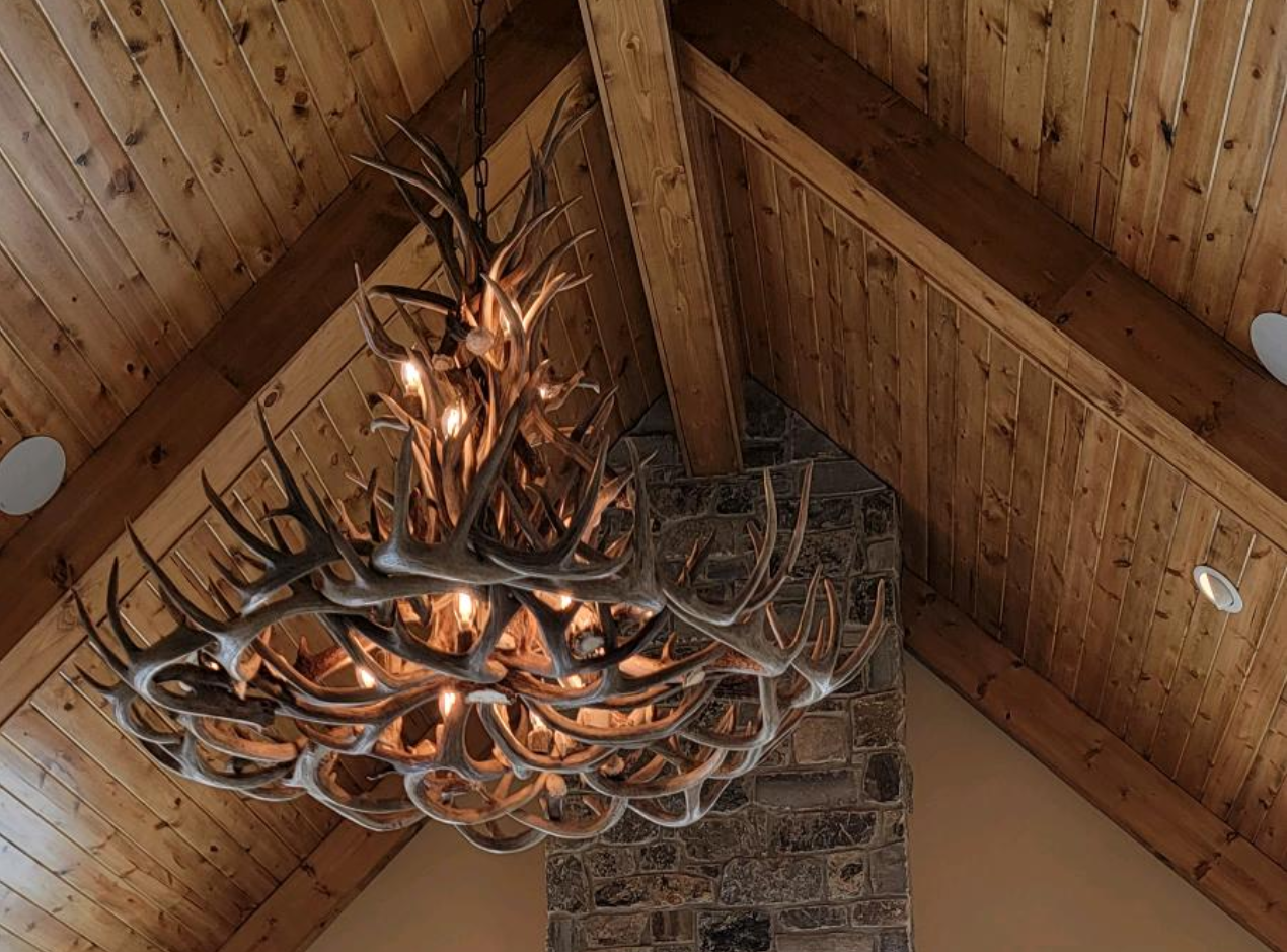 Gold Canyon Deer Antler Chandeliers