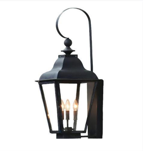 St. James Brunswick Copper Lantern With Top Curl