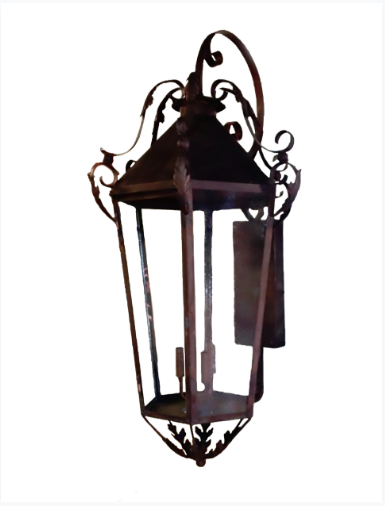 Medieval Castle copper outdoor rustic lantern