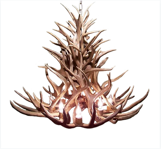 New Mexico Deer Antler Chandelier