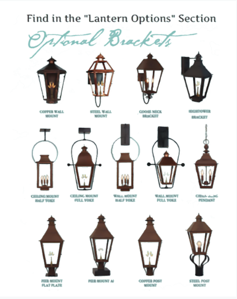 Mounting Brackets (Lanterns Shown Are Not Included)