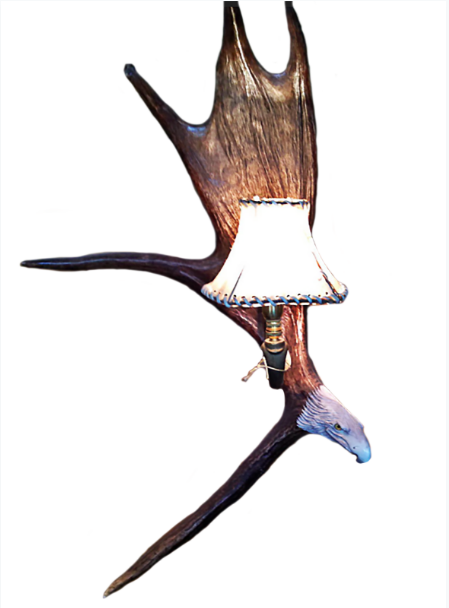 Moose Antler Wall Sconce