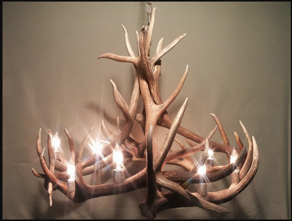 Moon River Elk Antler Chandelier