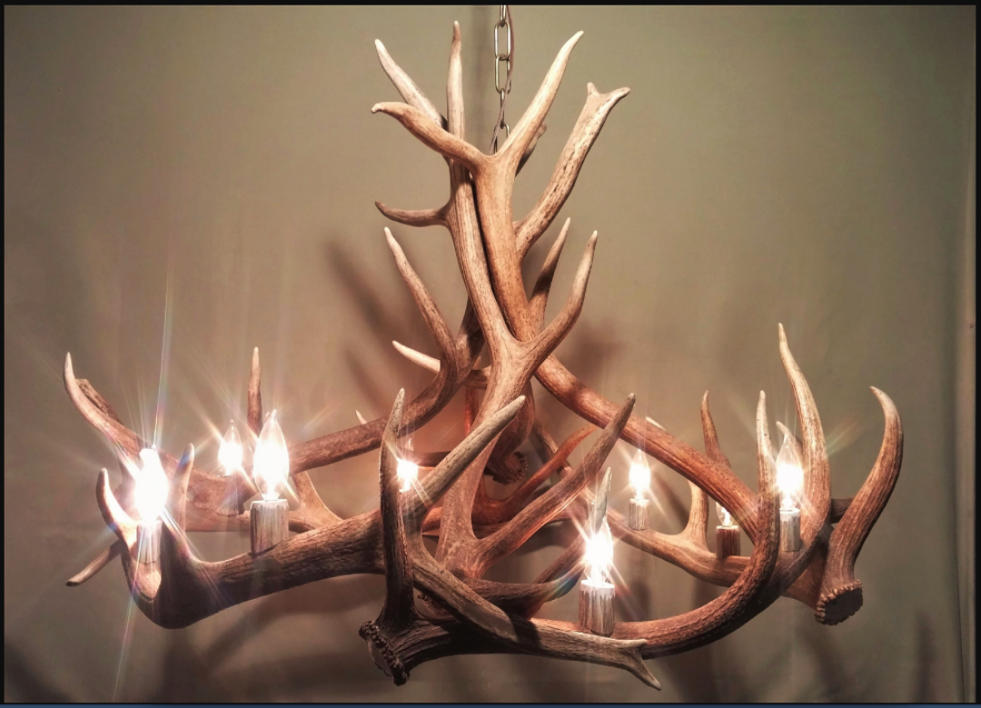 Moon River Elk Antler Chandelier