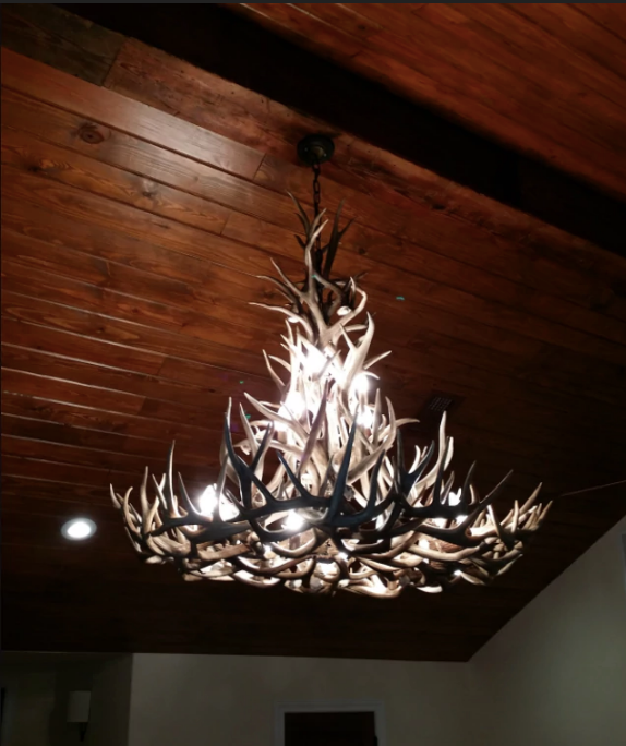 Gold Canyon Deer Antler Chandeliers