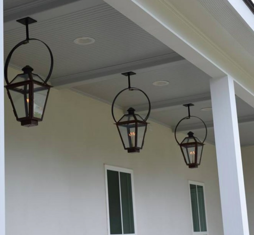 St. James Magnolia Copper Lantern Pendant Light