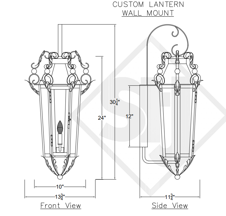 St. James Sodonna Medieval Copper Lantern Custom Design