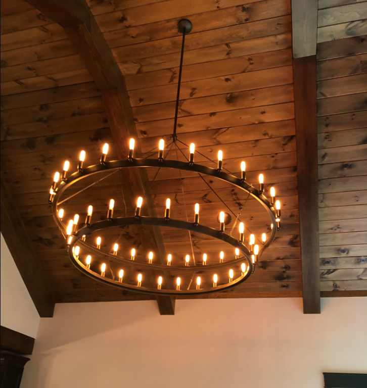 St. James Sullivan 2 Tier Steel Pendant Light Chandelier