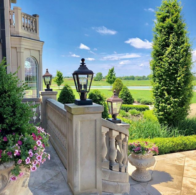 St. James Brunswick Copper Lantern With Top Curl