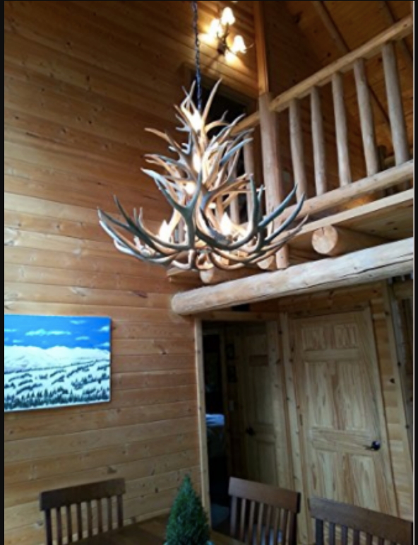 Montana Deer Antler Chandelier, 13 Lights