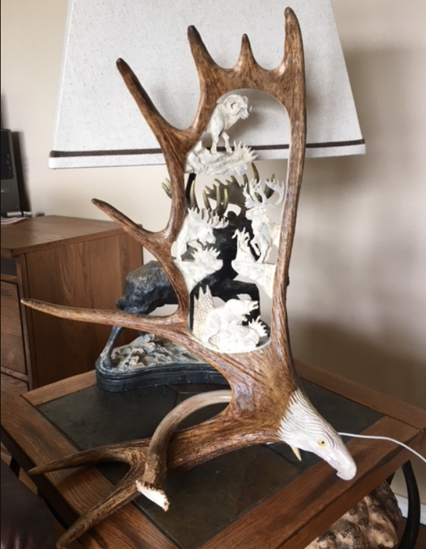 Alaska Big 4 Antler Carving