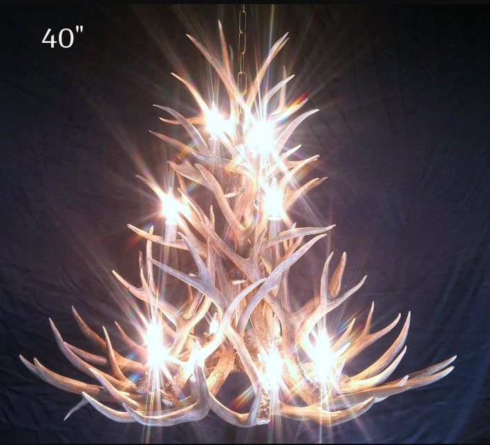 Gold Canyon Deer Antler Chandeliers