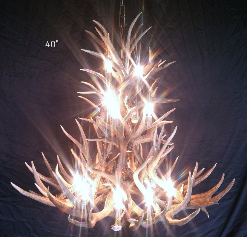 Gold Canyon Deer Antler Chandeliers