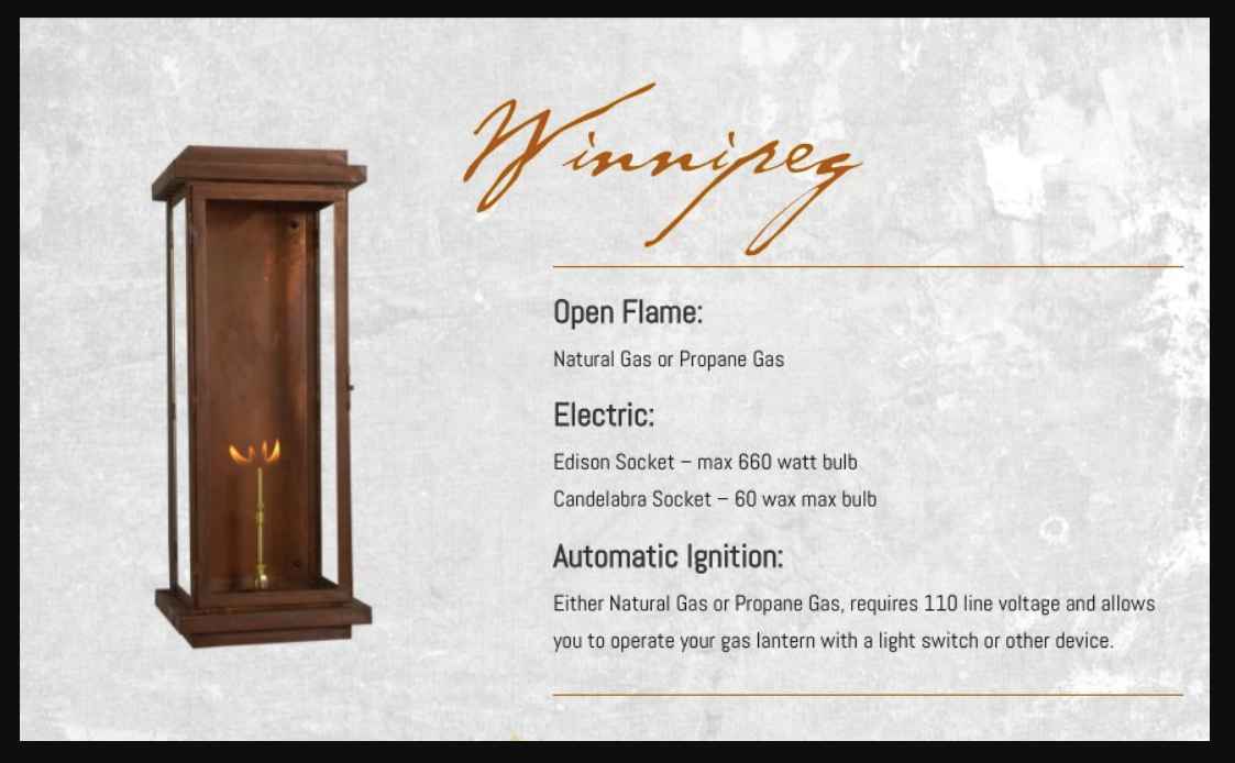St. James Winnipeg Copper Lantern