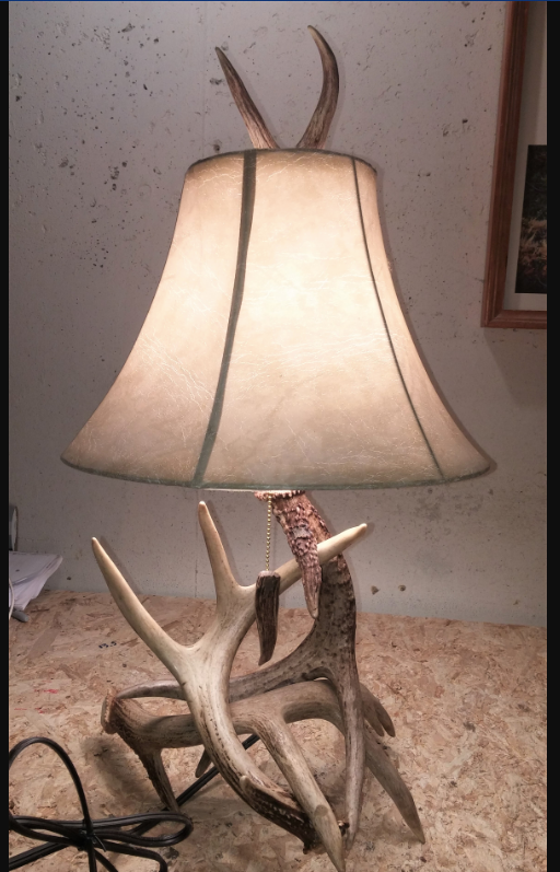 Deer Antler Table Lamp