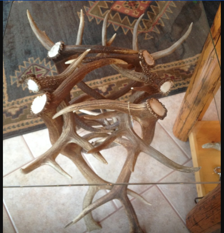 ANTLER END TABLE