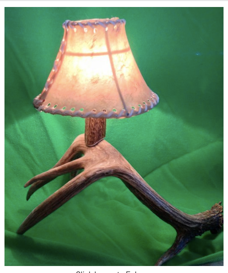 Deer Antler Bedside Table Lamp