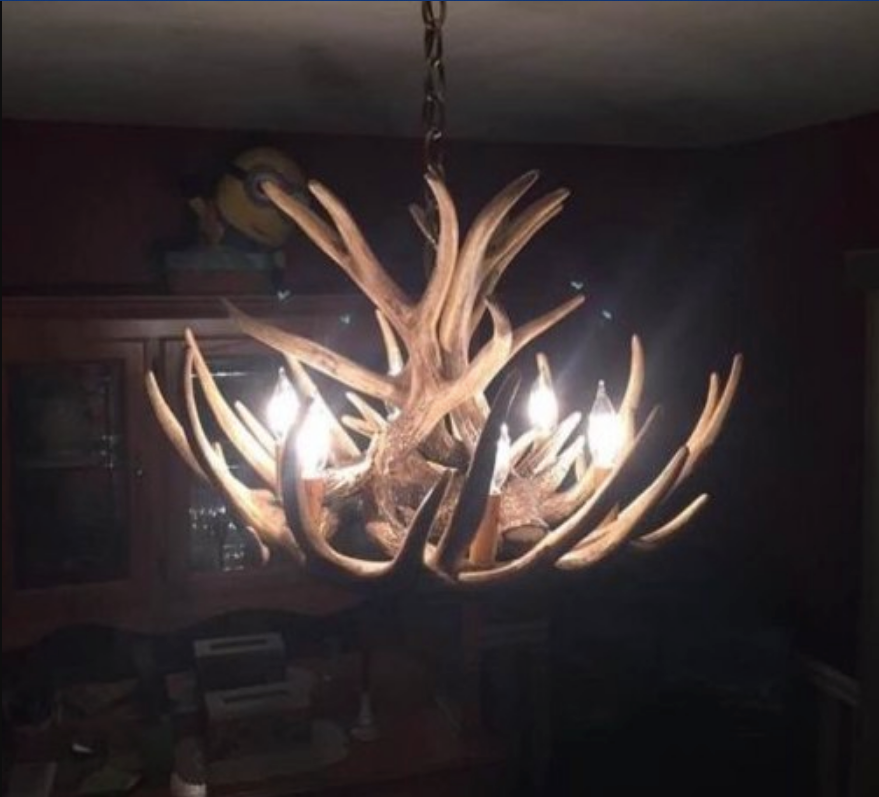 FAUX ANTLER CHANDELIER