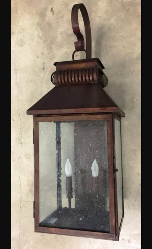 Outdoor Gas Electric Copper Lantern Kitchen Island Pendant Ceiling Light Fixture Chandelier Entryway Patio Light