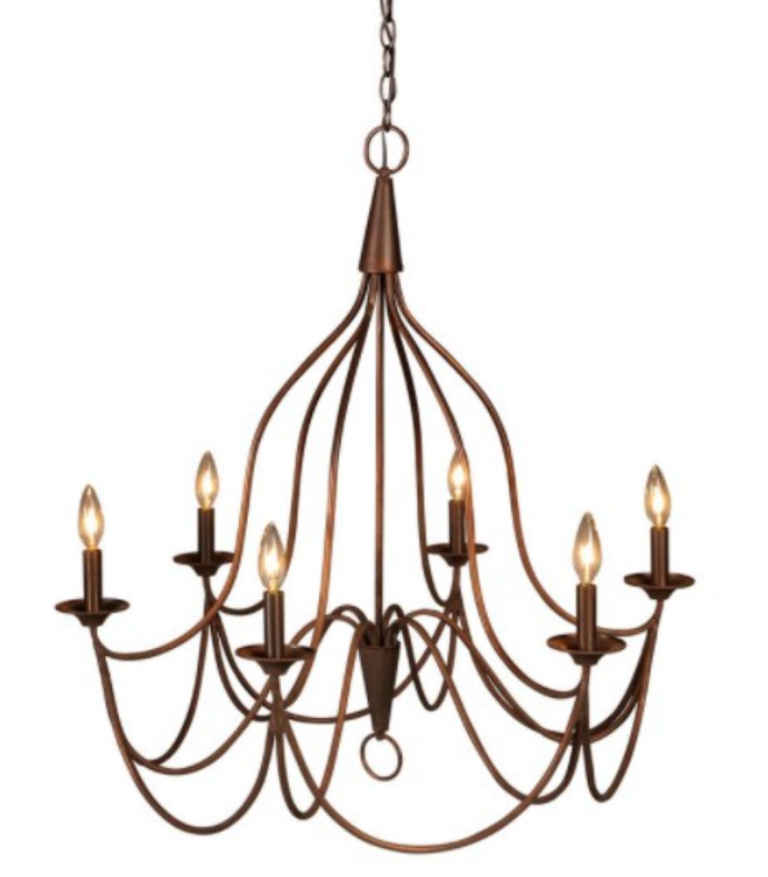 St. James Shenandoah Copper Chandelier
