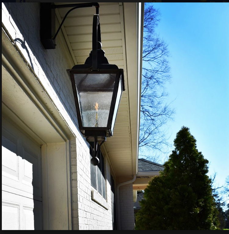 St. James Brunswick Copper Lantern With Top Curl