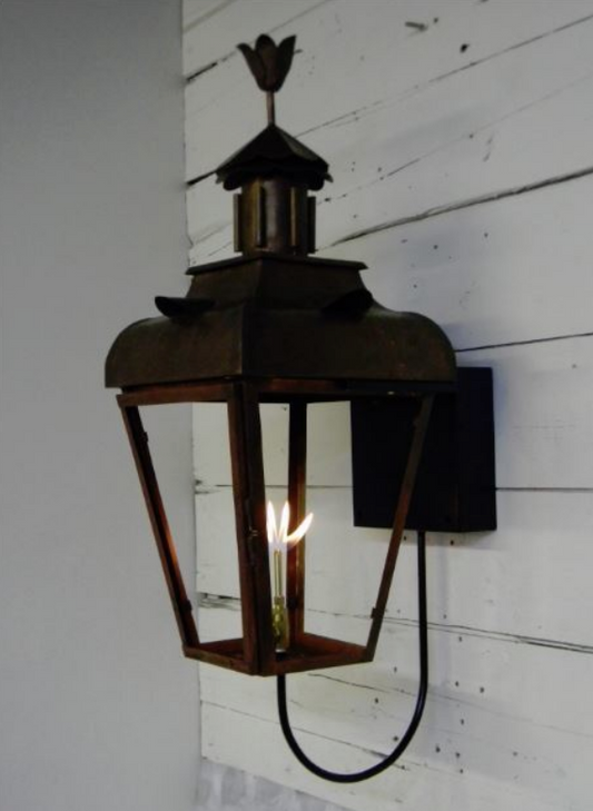 Outdoor Gas Electric Copper Lantern Kitchen Island Pendant Ceiling Light Fixture Chandelier Entryway Patio Light