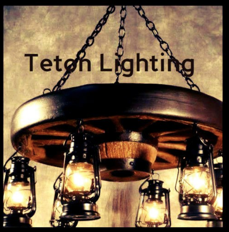 Rustic Wagon Wheel Chandelier