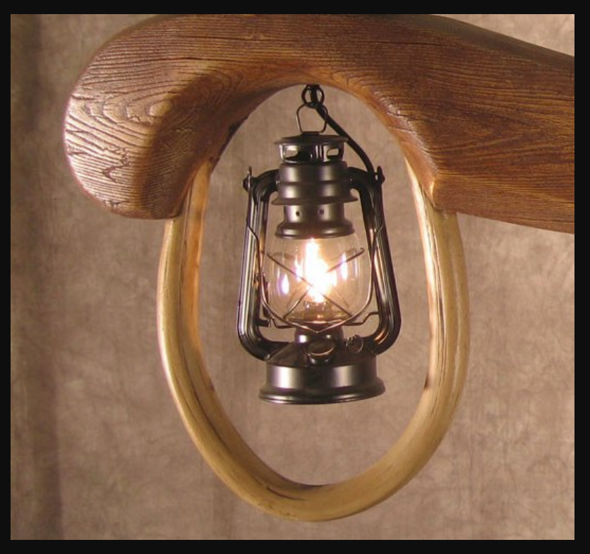 Rustic OX YOKE CHANDELIER