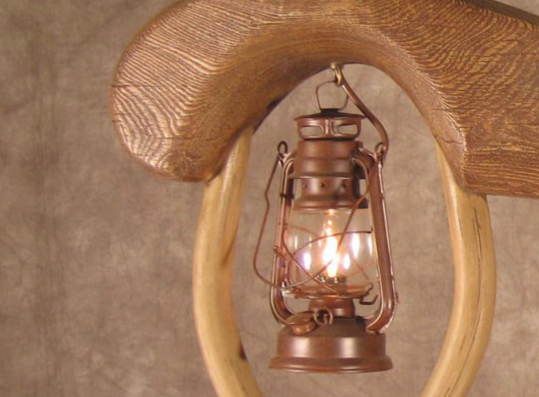 Paul Bunyan Ox Yoke Lantern, 46"W x 46"Deep x 23"T