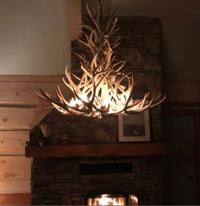 New Mexico Deer Antler Chandelier