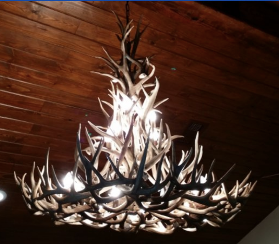 New Mexico Deer Antler Chandelier