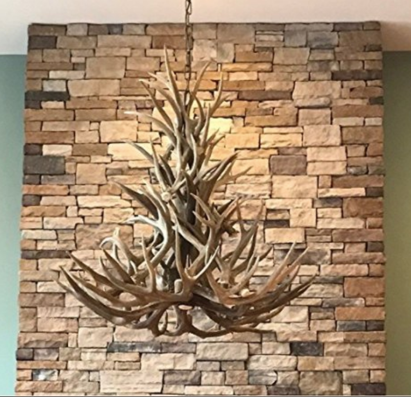 New Mexico Deer Antler Chandelier