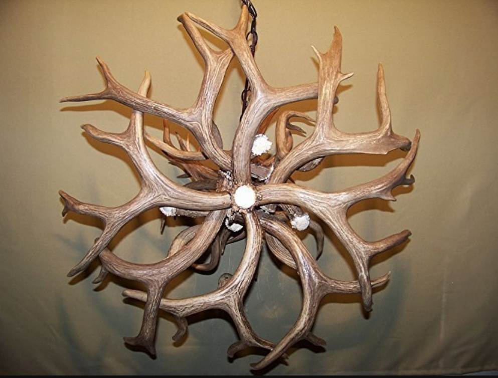 Wyoming Deer Antler Chandelier, 8-12 Lights