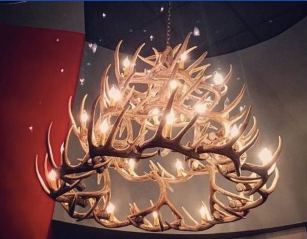 FAUX ANTLER CHANDELIER
