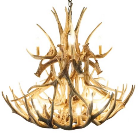 FAUX ANTLER CHANDELIER