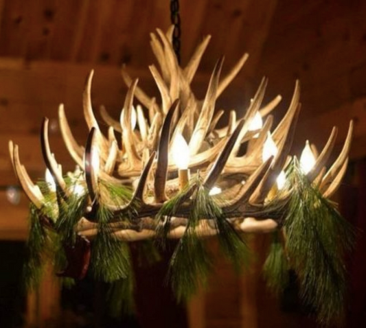 FAUX ANTLER CHANDELIER