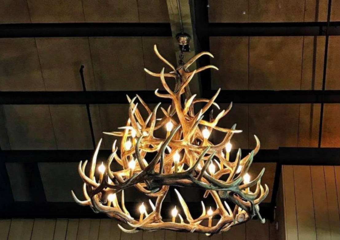 FAUX ANTLER CHANDELIER