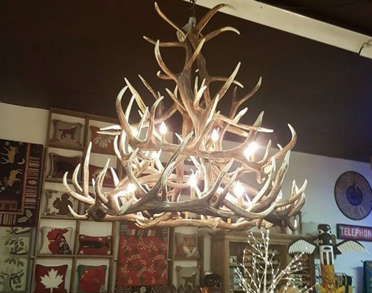 FAUX ANTLER CHANDELIER