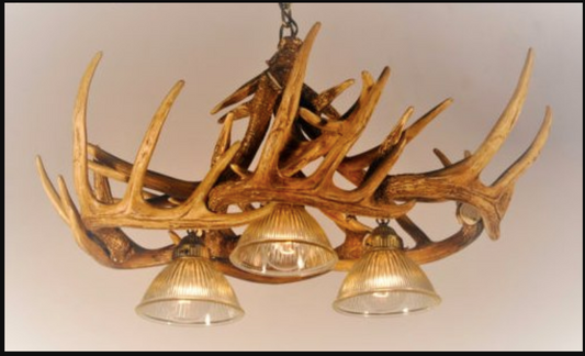 FAUX ANTLER CHANDELIER