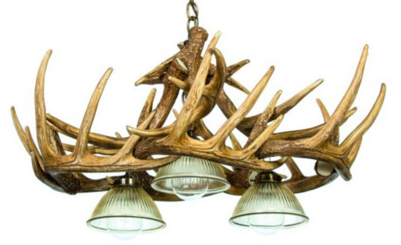 FAUX ANTLER CHANDELIER