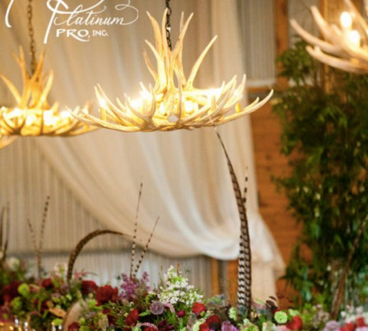 FAUX ANTLER CHANDELIER