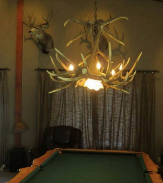 FAUX ANTLER CHANDELIER
