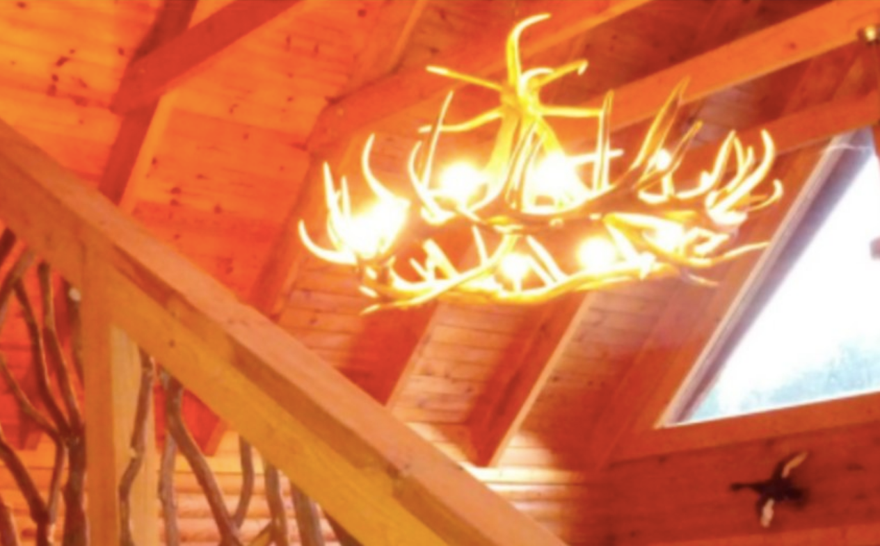 Growler Bull Faux Elk Antler Chandelier,60" L x 41"W x 30"T, 3 DL