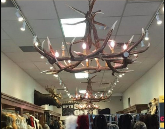 FAUX ANTLER CHANDELIER