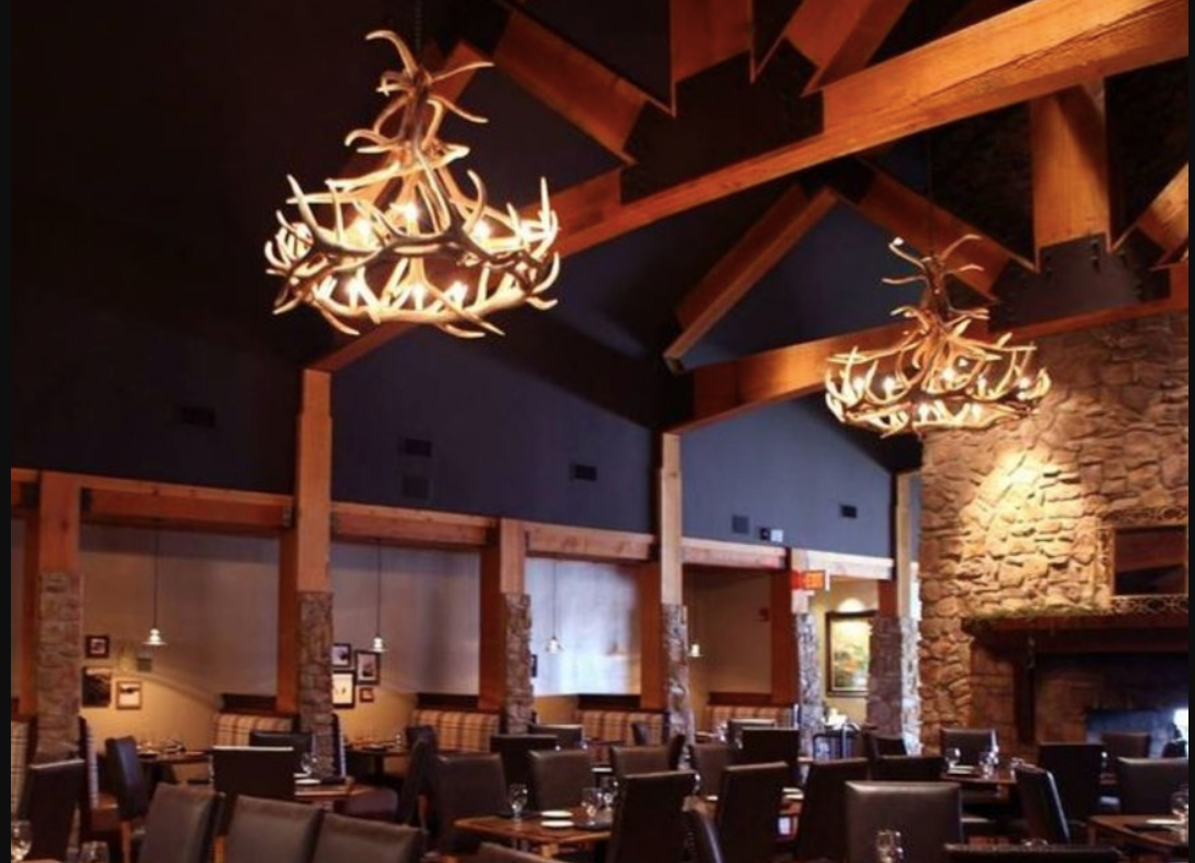 Challis Faux Elk Antler Chandelier, 60"W x 48"T