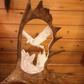 Howling Wolf and Wild Eagle Moose Antler Carving