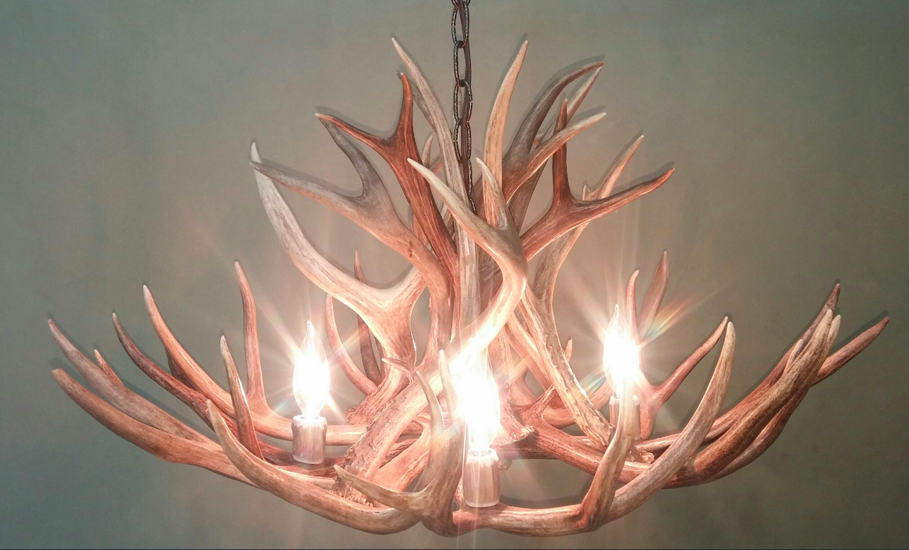 Deer Antler Chandelier Pendant Light